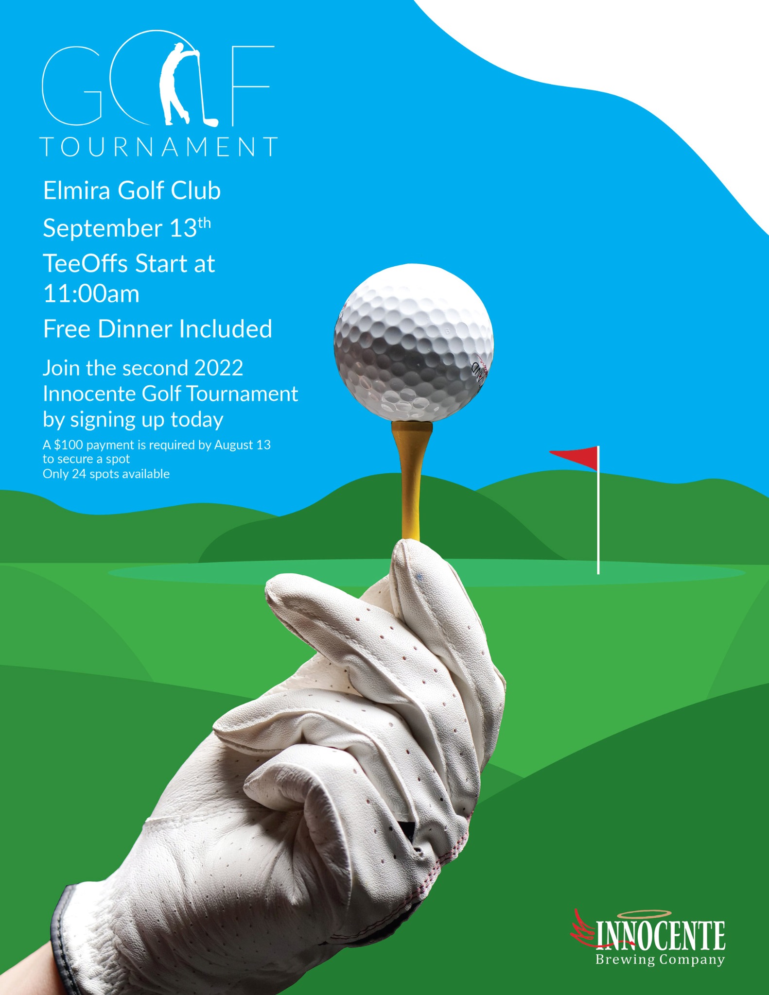 Innocente golf poster