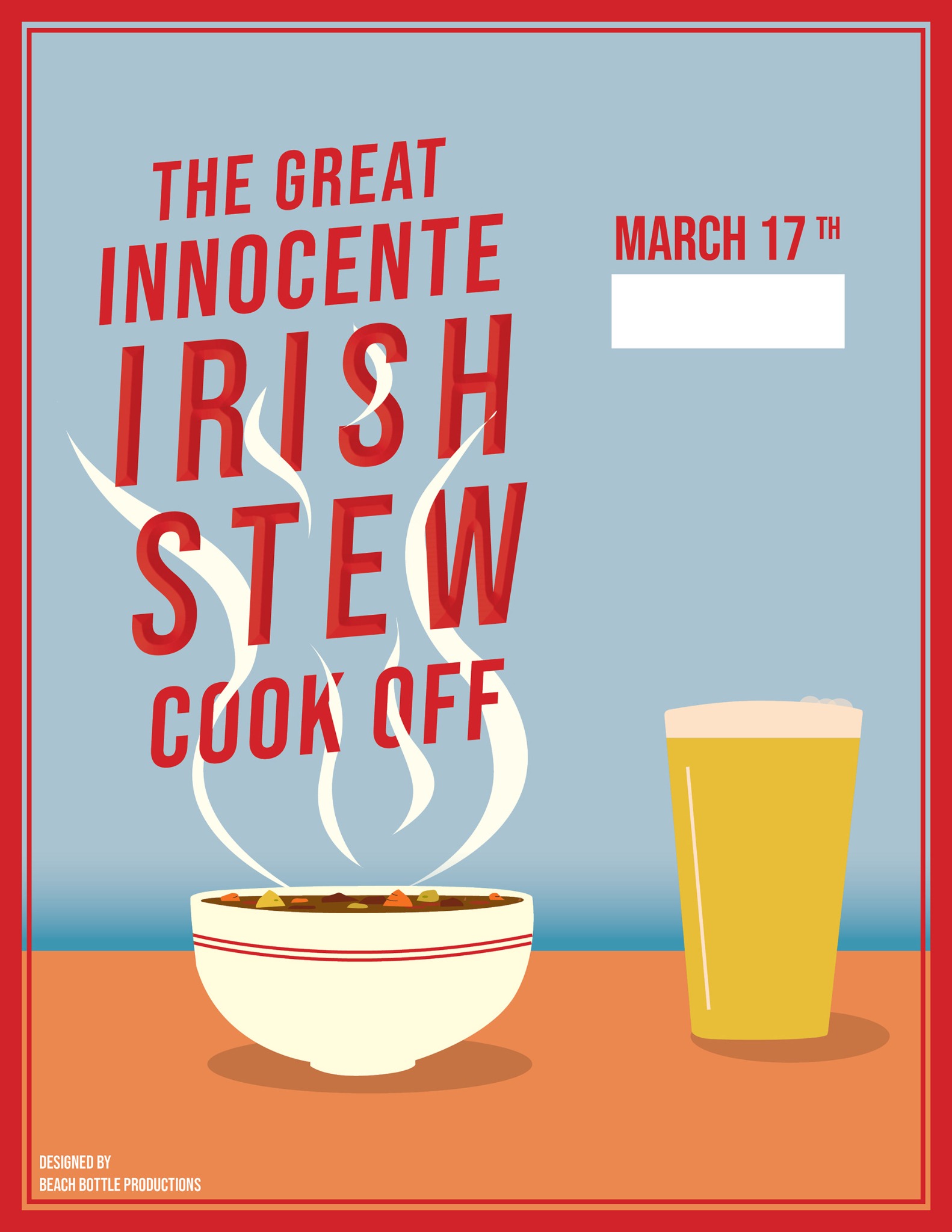 Innocente stew cook off poster